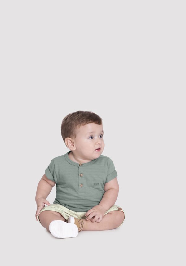 Conjunto Camisa e Bermuda Nature Verde - Image 3