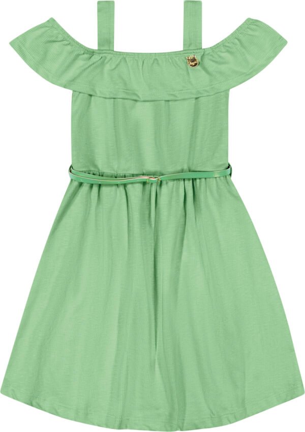 Vestido Manga Curta Malha Playa Wide Angero