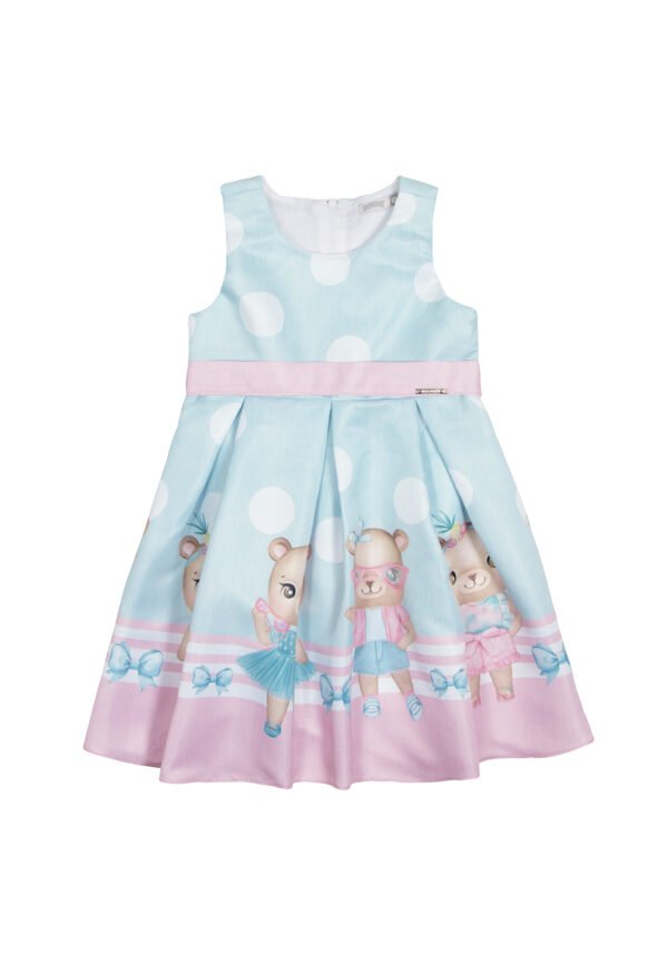 Vestido sem manga Tecido Fidji - Azul Exprim - Image 2